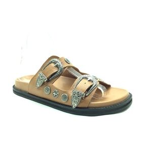 Silent D Western Slides Size: 7.5/ EU 38